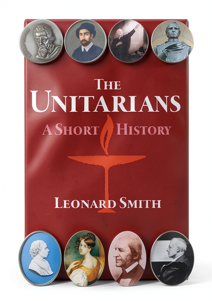 Installing Unitarian Universalism History Kindle eBook Second Edition on a wooden desk