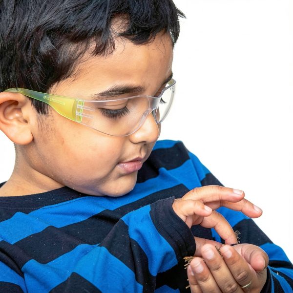 Kids Safety Glasses BISON LIFE 6 Pack Wraparound Polycarbonate Goggles-6