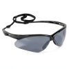 KleenGuard™ V30 Nemesis™ Safety Glasses (25688), with Mirror Coating, Smoke Lenses, Black Frame, Unisex Sunglasses for Men and Women (Qty 12)-0