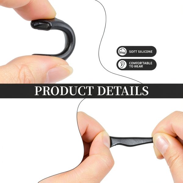 24 Pairs Glasses Ear Grip, Silicone Ear Hooks For Glasses With Storage Box for Sports and Work-2