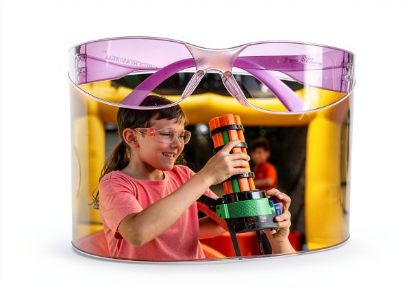 Kids Safety Glasses BISON LIFE 6 Pack Wraparound Polycarbonate Goggles-7