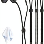 Glasses Strap 3 Pcs Adjustable Eyewear Retainer by HEBEILF Black-0