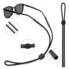Glasses Strap 3 Pcs Adjustable Eyewear Retainer by HEBEILF Black-1
