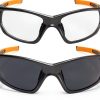 DEWALT DPG112-2D Safety Glasses Smoke Lens Vented Frame Rubber Temples-4