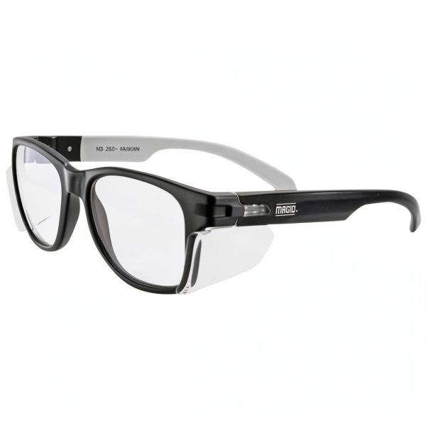 MAGID Y50 Safety Glasses Anti-Fog UV Clear Lens with Side Shields-0